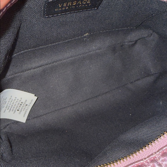 RARE Versace Metallic Pink Crossbody Bag Gold Chain CAMERA purse PERFECT SIZE! - Picture 11 of 17